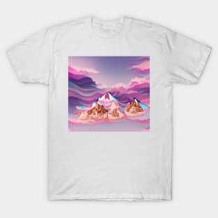 Aesthetic Mountains Concept T-Shirt